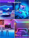 LED Lights for TV, 16.4ft TV LED Backlight for 45-75 Inch TVs, RGB TV Backlight Behind with Music Sync, Smart APP and Button Control Strip Lights USB Powered for Bedroom/Gaming