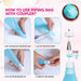 Piping Bags and Tips Set, 11.8 Inch 100 Anti Burst Piping Bags, 124 Pcs Cake Decorating Kit with 16 Piping Tips, 1 Reusa