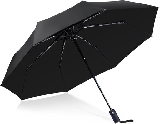 Travel Essentials Umbrella Windproof Compact Collapsible Light, Automatic, Strong and Portable, Wind Resistant Folding S