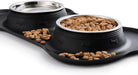 Pet Dog Bowls 2 Stainless Steel Dog Bowl with No Spill Non-Skid Silicone Mat + Pet Food Scoop Water and Food Feeder Bowl