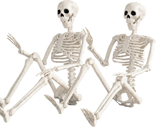 2 Pack 36" Halloween Skeleton Decorations,Human Bones for Halloween Party with Movable Joints,for Haunted Houses, Front Lawn, Graveyard Props