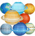 8pcs Planet Paper Lanterns, 12 Inch Outer Space Party Decorations