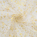 Beige Gold Gauze Table Runner 120 Inch 10FT, Glitter Metallic Foil Sheer Dining Wedding Anniversary Holiday Birthday Tab