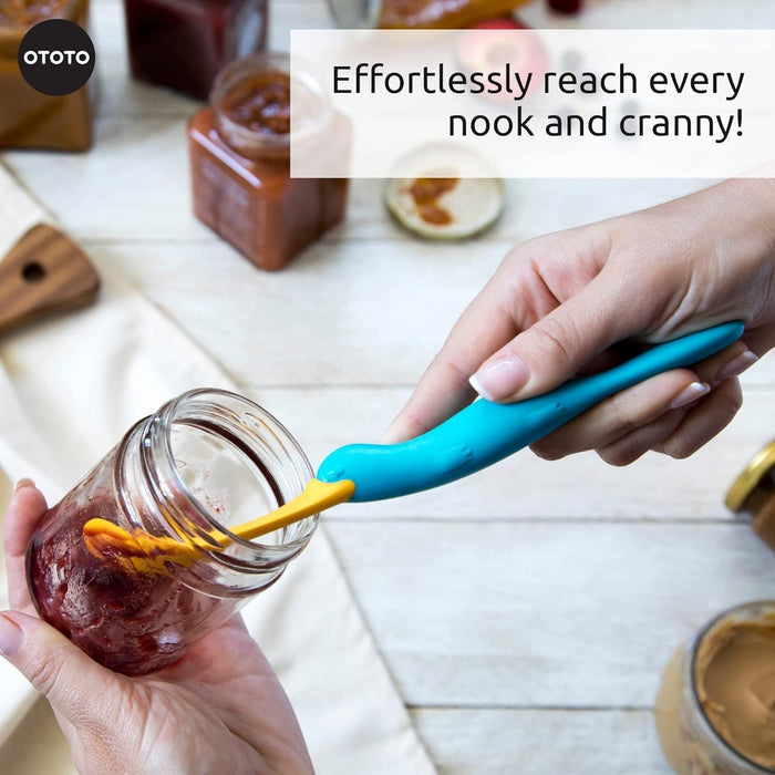 Splatypus Jar Spatula for Scooping and Scraping - Unique Fun Cooking Kitchen Gadgets for Foodies - BPA-free & 100% Food 