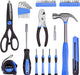 39-Piece Household Tool Set, Blue Hand Kit With Storage Case