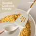 22-Piece Cooking Utensils Set with Wood Cool-Touch Handles, Cream