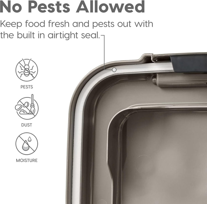 Airtight Rolling Pet Food Storage Container with Scoop