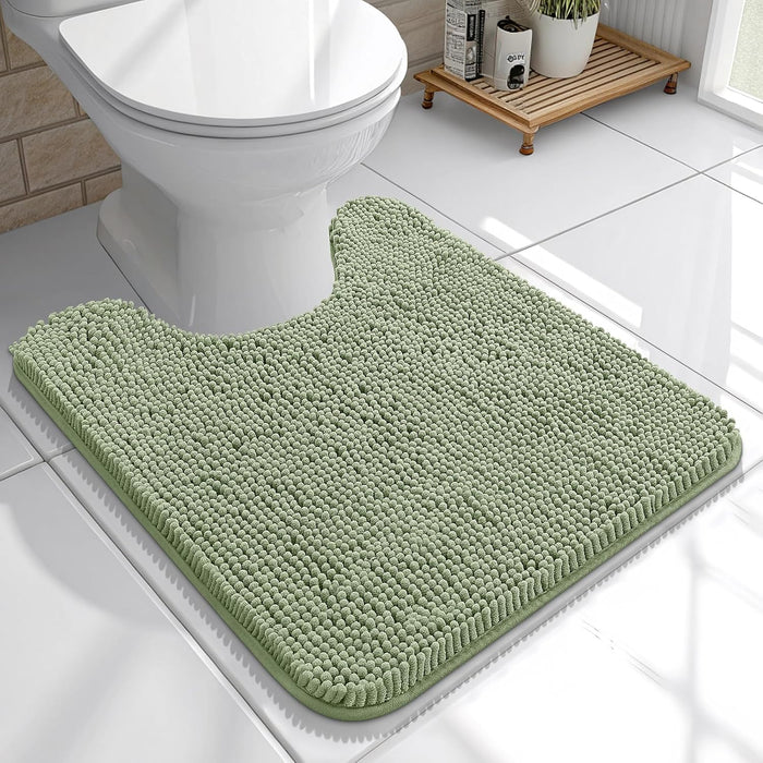 Bathroom Rugs 30X20, Extra Soft Absorbent Chenille Bath Rugs, Rubber Backing Quick Dry, Machine Washable Bath Mats for Bathroom Floor, Tub and Shower, Home Decor Accessories, Grey