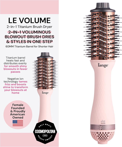 Le Volume 2-in-1 Titanium Blow Dryer Brush | Frizz Control Blowout Hair Dryer Brush for Drying and Styling | Volumizing 