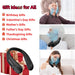 Portable Neck Fan, Personal Wearable Bladeless Fan, 6000mAh USB Rechargeable, 360° Airflow, LED Display, 4-Speeds, Hands