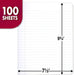 Composition Notebook, Wide Ruled Paper, 7.5" x 9.75", 100 Sheets, Black Marble, 3 Pack (38301)