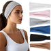 Headbands for Women - 6 Pack Wide Elastic Hair Bands | Stretchy Sweatbands Hair Bands | Soft Sports Thin Head Bands | No