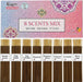 8 Scents Incense Sticks, 8 in 1 Mix Incense,120 Stick Incense for Mediation,100% Natural-Handmade for Yoga, Organic-Chem