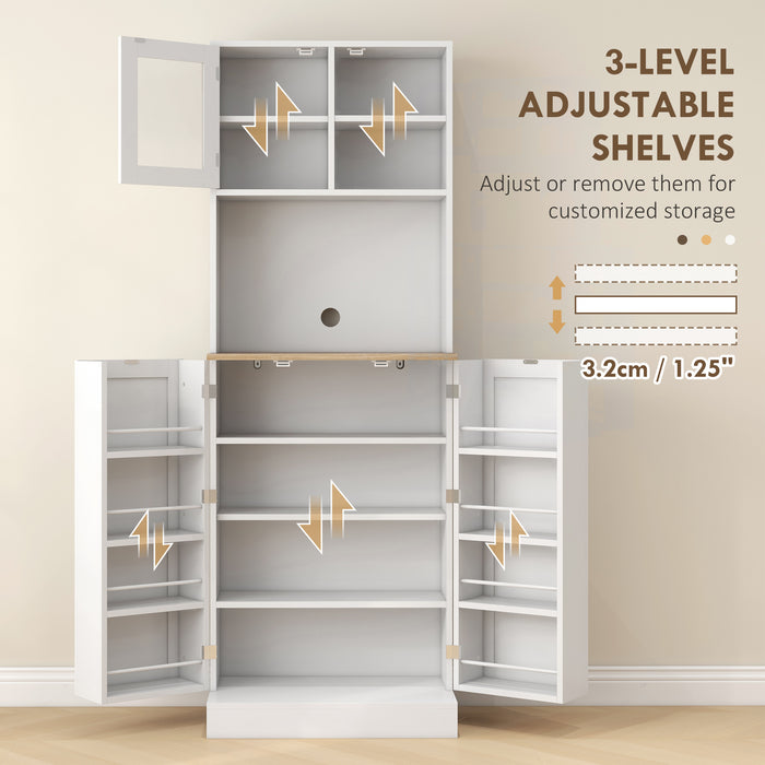 Tall Kitchen Pantry and Microwave Cabinet