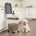 Airtight Rolling Pet Food Storage Container with Scoop