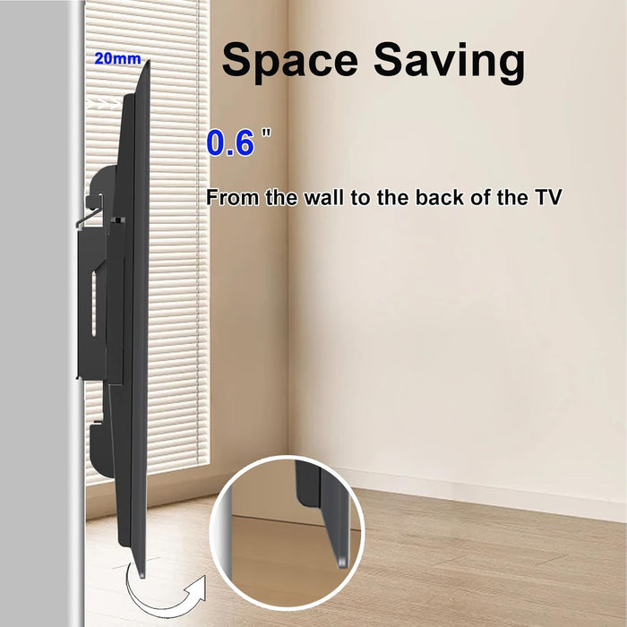 Fixed TV Wall Mount for 14-42" TVs Low Profile Wall Mount TV Bracket