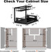 Under Sink Organizer, L-Shaped Pull Out Cabinet Organizer, Kitchen