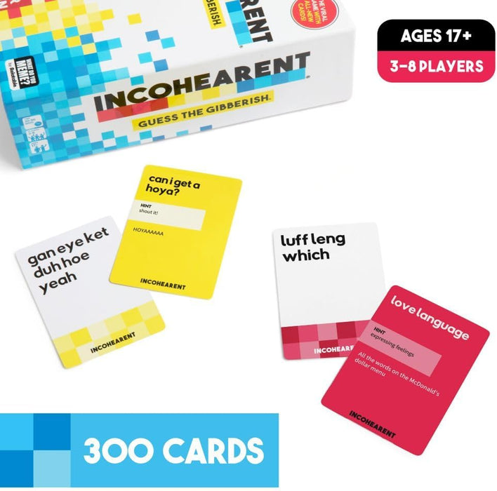 Incohearent, The Guess the Gibberish Party Game by Relatable
