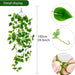 Fake Hanging Plants Vines(2pcs)for Room Decor, Artificial Ivy Greenery Garlands for Home Bedroom Living Aesthetic Kitchen Office Wall Patio Bookshelf,Indoor,Outdoor Farmhouse Decorations(No flowerpot)