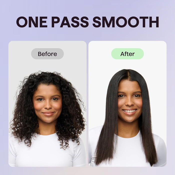Steam Hair Straightener Steam Sesh for Less Heat Damage, Flat Iron