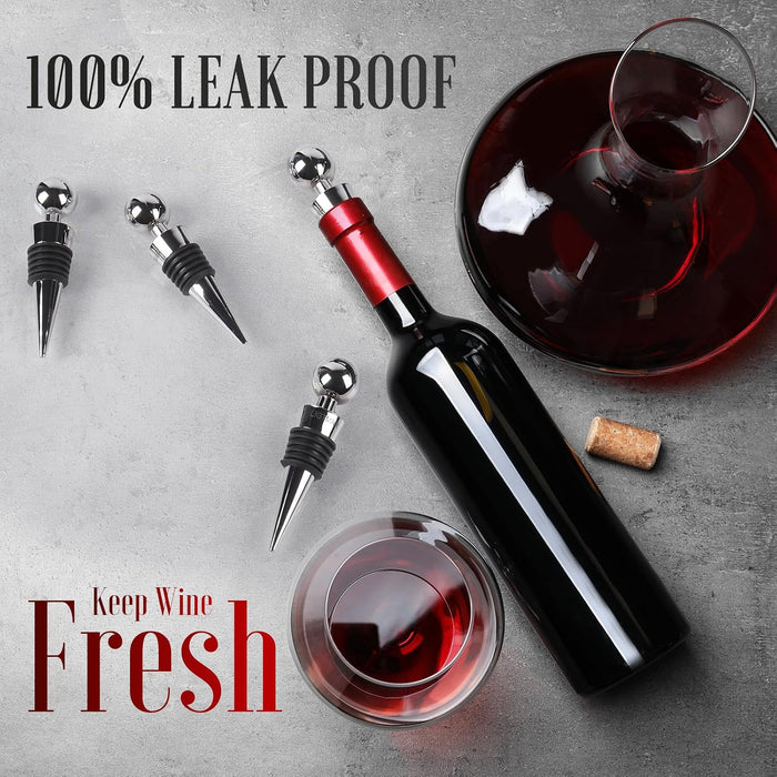 4 Pack Wine Stopper Wine Saver Wine Bottle Plug