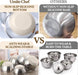 Mixing Bowls with Airtight Lids Set, 8PCS Stainless Steel Nesting Bowls with Grater Attachments, Non-Slip Bottoms, 5, 4,