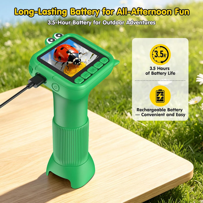 1000X Digital Microscope for Kids: 2.4" HD Screen 4K Image