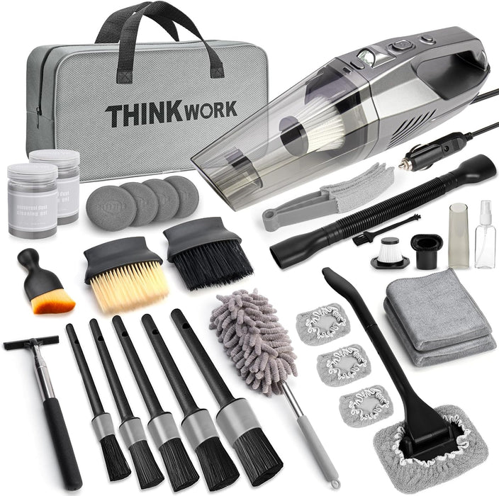 Car Cleaning Kit with High Power Vacuum,31PCS Car Detailing Kit