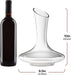 Large Elegant Crystal Wine Decanter with Built-in Aerator