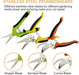 Pruning Shears, 5 Pack Garden Shears with Gardening gloves, Clippers Handheld, Stainless Steel Garden Snips, Pruners for