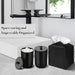 Black Bathroom Accessories Set, 10Pcs Bathroom Accessory Set with Trash Can, Soap Dispenser and Toothbrush Holder, Soap 