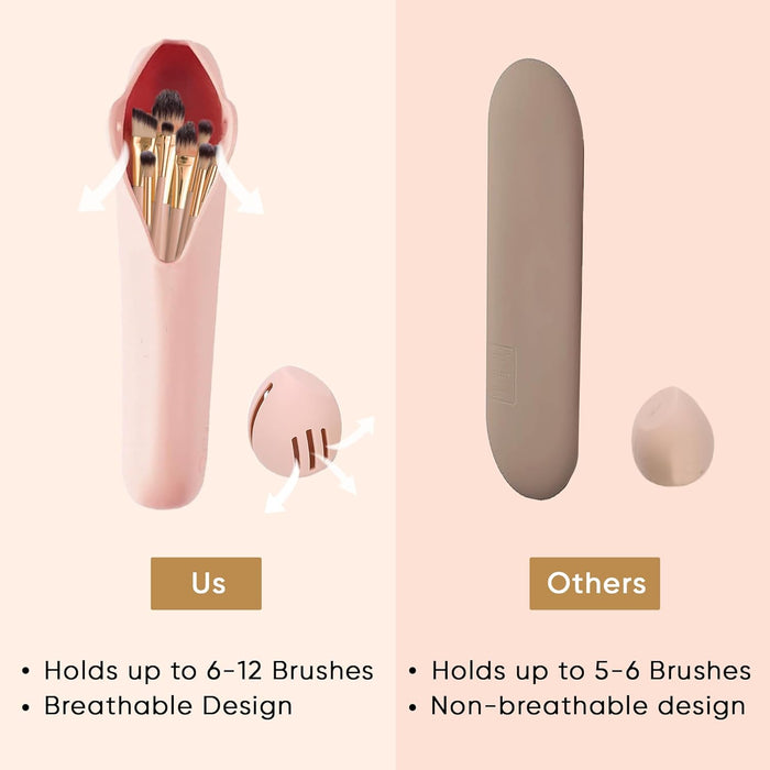 Silicone Travel Makeup Brush Holder