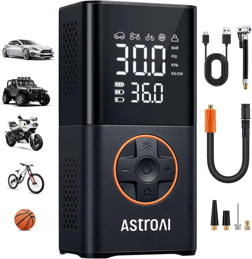L7 Tire Inflator Portable Air Compressor,150 PSI Cordless Bike Pump