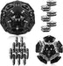 Magnetic Fidget Sphere - Anxiety Sensory Fidgets Toys - Crystal Black - 12 Piece Set - Creativity Beyond Imagination, In
