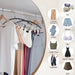 1/2/3PCS Legging Organizer for Closet, Pants Hangers With10 Clips Holds Space Saving Hanging Closet Organizer