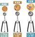 Cookie Scoop Set, Include 1 Tbsp/2 Tbsp/3 Tbsp, Cookie Dough Scoop, Cookie Scoops for Baking Set of 3, 18/8 Stainless St