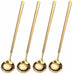 4 PCS 6.7 Inches Coffee Spoons, Stirring Spoons, Tea Spoons Long Handle, Teaspoons, Gold Spoons, Ice Tea Spoons, Long Spoons for Stirring, Espresso Spoons Stainless Steel