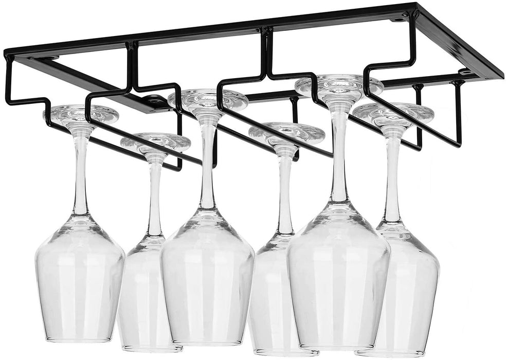 Three-Row Under-Cabinet Stemware Rack