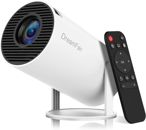 Mini Projector with WiFi 6 Bluetooth 5.4，180° Rotatable Video Projector