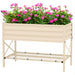 Galvanized Raised Garden Bed with Storage Shelf