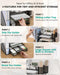 Desk File Organizer, 4 Tier Desktop Paper Letter Tray Organizer with Drawer and 2 Pen Holders, Office Desk Accessories &