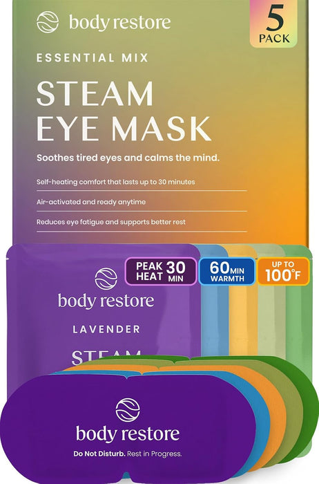 Heated Eye Mask Warm Compress for Dry Eyes - Variety 5 Pack