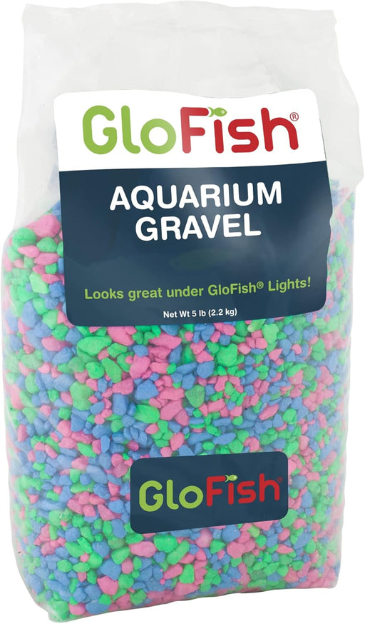 Aquarium Gravel, Pink/Green/Blue Mix, Complements Tanks, 5 Pounds