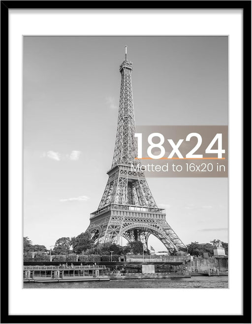 18x24 Picture Frame, Wall Decor Poster Frames, Black 1 Pack