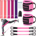 Resistance Bands Set – Resistance Band and Adjustable Ankle Exercise Bands with Cuffs Great Equipment for Training, Work