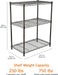 3-Shelf Adjustable Heavy Duty Steel Wire Rack Storage Shelving Organizer with Storage Space, Versatility and Ease of Use