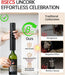 Electric Wine Opener Rechargeable, 7-in-1 Automatic Wine Bottle Opener Gift Set with Electric Vacuum Pump, Foil Cutter, Aerator Pourer, 2 Stoppers & Charging Base, Black