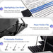 Desktop Document Holder Stand with 7 Adjustable Positions, Black Metal File Organizer Management Copyholder for Typing S