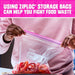Quart Food Storage Bags, Stand-Up Bottom, 80 Count