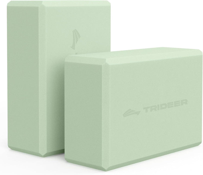 Yoga Blocks 2 Pack with Supportive Non-Slip Foam for Yoga Pilate Stretching